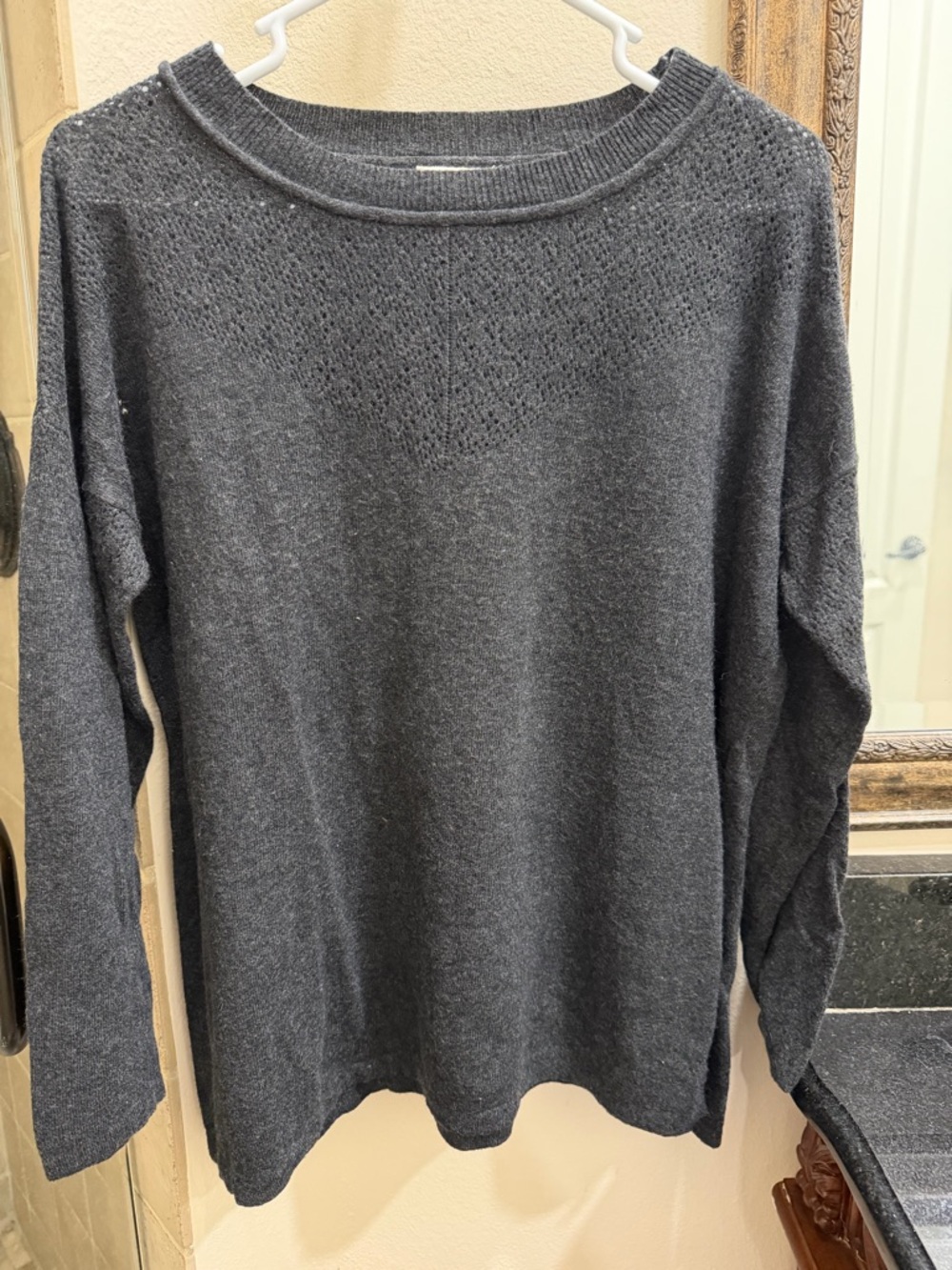 Mystique Boutique Charcoal Gray Knit Sweater